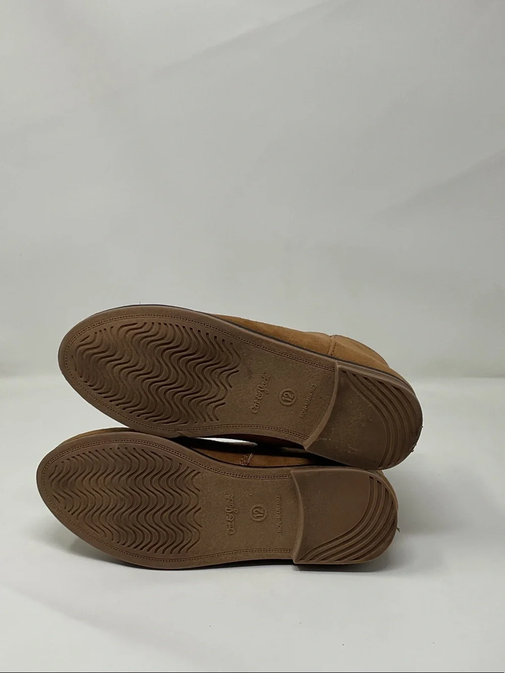 Cat & Jack Booties Chestnut Brown Suede Kids Ankle Boots 12 toddler little girl